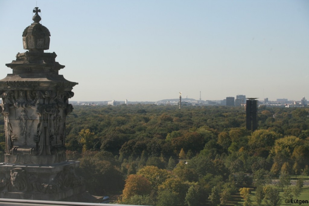Blick vom Reichstag Richtung Siegessäule